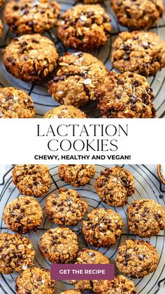 These lactation cookies use wholesome ingredients that are recommended to help women boost milk supply; like oats, flaxseeds and brewer's yeast. They're chewy, healthy and vegan too! If you're a new mom who's breastfeeding and want to boost your milk supply, give this delicious lactation cookie recipe a try! Lactation Cookie Recipe, Pumpkin Lactation Cookies, Lactation Recipes Healthy, Vegan Lactation Recipes, No Bake Lactation Recipes, Oatmeal Raisin Lactation Cookies, Lactation Cookies No Bake, No Bake Lactation Cookies, Vegan Lactation Cookies