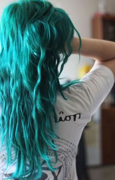 Unnatural Hair Color, Nails Grey, Green Hair Dye, Dyed Hair Pastel, Ombre Blond, Coloured Hair, Ideal Life