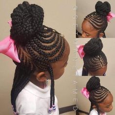 Kids braids. Braids with beads. Tribal braids. Fulani braids. Children's braids. Kid styles. Houston braider. Houston salon. Braided buns. Two layer cornrows. Braid jewelry. Cornrows. Braid styles. #fulanibraids #blackteenagegirlhairstyles Braids For Kids With Beads, Braids Fulani, Ghana Braids Hairstyles, Teenage Hairstyles, Natural Braided Hairstyles, Braided Prom Hair