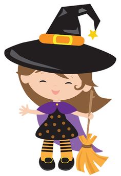 Halloween Imagem, Dulceros Halloween, Witch Design, Witch Halloween Costume, Doodlebug Design, Cute Clipart, Halloween Cartoons, Cute Cuts, Halloween Clipart