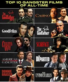 the top 10 gangster films of all time