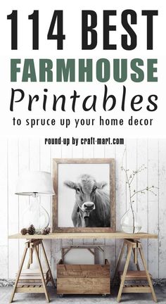 the best farmhouse house printables to spruce up your home decor roundup by craft mart