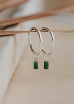 silver hoop earring with gemstones Hoops With Charms, Adornment Jewelry, Everyday Wear Jewelry, Square Earrings, Jewelry Cleaner, Jewelry Inspo, Silver Hoops, Silver Hoop Earrings, 14kt Gold