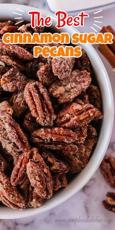 the best cinnamon sugar pecans