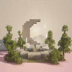 Peaceful Minecraft Builds, Minecraft Pallet Ideas, Path Ideas Minecraft, Minecraft Animal Enclosures, Path Minecraft, Minecraft Spawn Point Ideas, Minecraft Path Ideas, Minecraft Witch House, Minecraft Forest