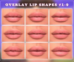 👄 𝐅𝐋𝐔𝐅𝐅𝐘 𝐋𝐈𝐏𝐒 𝐂𝐎𝐋𝐋𝐄𝐂𝐓𝐈𝐎𝐍 👄 | Patreon Fluffy Lips, Female Lips, Sims 4 Cc Eyes, Sims 4 Cas Mods, The Sims 4 Skin, Makeup Cc, The Sims 4 Pc