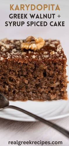 a close up of a piece of cake on a plate