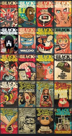 an image of comics covers from the past and present in different styles, sizes and colors