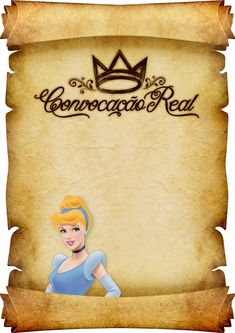 an old paper with a princess on it and the words conoccacia real