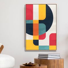 Colorful Geometric Shapes Abstract Art - Designity Art Shapes Abstract Art, Dynamic Shapes, Shapes Abstract, Furniture Design Chair, Design Chair, Abstract Geometric Art, Abstract Oil Painting, Water Damage, Abstract Oil