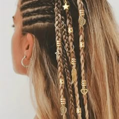 Faster shipping. Better service Carnival Conquest, Hair Jewelry For Braids, Trendy We Fryzurach, Braid Accessories, Estilo Hippy, Viking Hair, Estilo Hippie, Braid Hair