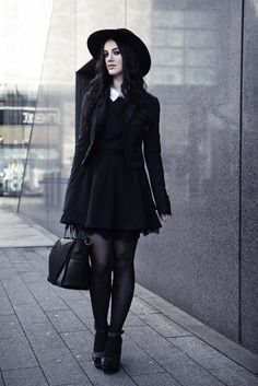 Moda Grunge, Pastel Style, Retro Pin Up, Rock Punk, Looks Black, Gothic Outfits, Goth Outfits, Dark Fashion