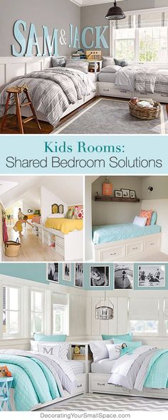 the bedroom is clean and ready to be used as a child's room or playroom