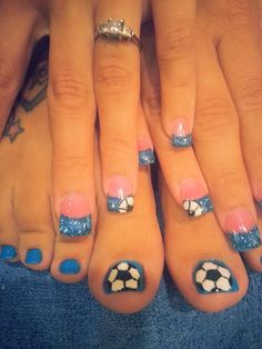 Nails Soccer Crafts, Football Nails, Archery Gear, Kids Nail Designs, Food Nails, Funny Soccer, Infinity Nails