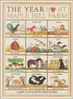 the year at maple hill farm by alice and martin provenen, illustrated by person