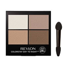 Revlon’s #1 powder eyeshadow palette is better than ever and lasts longer. Now with an enhanced buttery-soft feel and true color payoff. Updated day-to-night transitional shades build and blend for soft and chic to bold and dramatic eyeshadow looks. Modern powder-cream hybrid formula wears up to 24 hours. Featuring 9 quad palettes in neutral, romantic and bold tones, including 4 bestsellers and 5 never-seen-before shade palettes. Whatever your day looks like, these palettes have you covered. One Dramatic Eyeshadow Looks, Revlon Eyeshadow Palette, Dramatic Eyeshadow, Revlon Eyeshadow, Revlon Makeup, Eyeshadow Quad, American Crew, Revlon Colorstay, Shimmer Eyeshadow