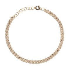 This Mini Pave Cuban Link Bracelet offers a classic and timeless design with a subtle sparkle and shine. This piece can be worn alone or layered with your favorite bracelets. Available in 14K White, Yellow, and Rose Gold Diamond weight = 0.63 carats Bracelet length = 6-7 in, adjustable Classic Gold Bracelets With Pave Setting, Classic Gold Bracelet With Pave Setting, Elegant 14k Gold Bracelets With Pave Setting, Yellow Gold Chain Bracelet With Pave Setting, Yellow Gold Pave Setting Chain Bracelet, Classic Sparkling 14k Gold Jewelry, White Gold Plated Diamond Cut Bracelets, Gold Plated Diamond Jubilee Bracelet, White Gold Diamond Cut Gold Plated Bracelets