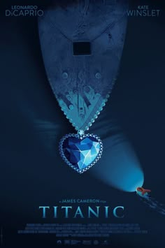 a movie poster for the film's theatrical role as a heart - shaped pendant