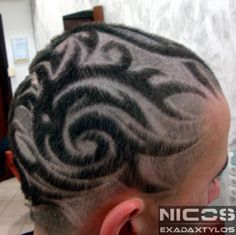 hair tattoo Male Haircuts Curly, Haircut Designs, Hair Reference, Buzz Cut, Cute Cosplay