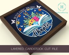 the layered card stock cut file is ready to use