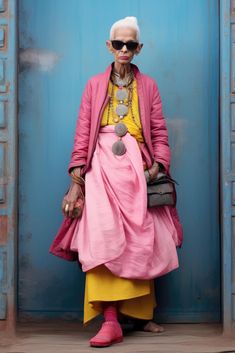 Senior Style, Jack Rogers Sandals, Bohemian Style Clothing, Aging Beautifully, Colourful Outfits