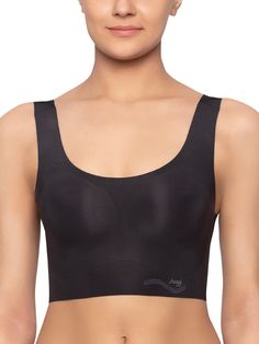 PRICES MAY VARY. SLOGGI’S ZERO FEEL RANGE – Pamper your skin and experience nothing but skin caressing comfort with this top from the ZERO Feel serieS by sloggi.. MAXIMUM COMFORT – Bra-top with light pad cups and higher neckline, smooth lining, extra wide straps at the back guaranteeing maximum comfort and hold.. THE UNFEELABLE REVOLUTION – Made from super smooth and light 3D-ZERO-quality with a gentle touch. Perfectly seamless due to dot bonding technology.. EXPERIENCE THE UNFEELLABLE FEELING – Black Bralette, Bustiers, Wide Straps, High Neckline, Bra Tops, Special Features, Bralette, Scoop Neck, Sports Bra