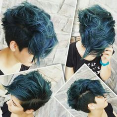 Cool Short Hair, Androgynous Hair, Top Hairstyles, Queen Hair, Short Hair Color, Hair Collection, Cool Hair Color, Grunge Hair, Pixie Hairstyles