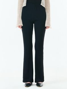 This is a trendy and minimal pants by camino that is made out of high quality and sturdy material. With distinctive mood of the design and comfortable wear, you can style it for your casual daily outfit.- Cool and soft touch of summer fabric- Full elastic waistband- Minimal and feminine mood Versatile Black Pull-on Pants, Versatile Straight Leg Pants With Comfort Stretch, Straight Pants With Pull-on Style And 4-way Stretch, Straight Pants With 4-way Stretch And Pull-on Style, Stretch Business Casual Dress Pants With Elastic Waistband, Stretch Dress Pants With Elastic Waistband For Business Casual, Ankle-length Dress Pants With Elastic Waistband And 4-way Stretch, Casual Pull-on Elastane Dress Pants, Casual Pull-on Style Elastane Dress Pants