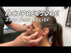 Acupressure - Jaw Pain Relief - YouTube Jaw Massage Trigger Points, Jaw Tension Relief Massage, Tmd Relief, Tmj Relief Remedies, Jaw Massage, Tmj Relief, Massage Pressure Points