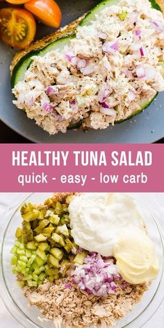 the healthy tuna salad is ready to be eaten in less than 30 minutes or less