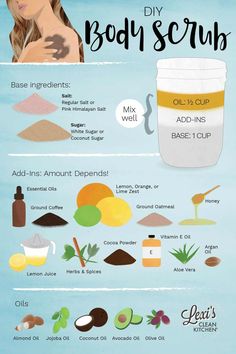 DIY BODY AND FACE SCRUBS|BEAUTY CARE Body Scrub At Home, Make Body Scrub, Scrub At Home, Lexi's Clean Kitchen, Diy Eye Cream, Hair And Skin Care, Scrub Corpo, Diy Shampoo