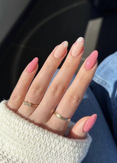 Subtle Spring Nails, Nails Subtle, Pink White Nails, Covergirl Makeup, Summer Acrylic, Christmas Gel, Nails Cute, Nagel Tips, Nails Green