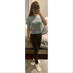 - Ae Love Your Mother Graphic T-Shirt - Brand: American Eagle - Color: Blue - Size: Xs - New With Tags !!! Brand New ! - Crew Neck - Short Sleeves - Cropped - 100% Cotton Send Me Offers Follow My Instagram: @Stylingbycb Cassidytaylorrr Casual Light Wash Graphic Print Tops, Casual Light Wash T-shirt With Graphic Print, Light Wash Short Sleeve Top With Letter Print, Light Wash Graphic Tee With Short Sleeves, Trendy Light Wash Short Sleeve T-shirt, Trendy Light Blue Text Print Top, Casual Light Wash Graphic T-shirt, American Style Crew Neck T-shirt With American Flag Print, American Eagle Tops