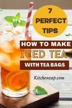 How to Make Iced Tea with Tea Bags Making Iced Tea With Tea Bags, Homemade Icetea Recipe, Iced Tea From Tea Bags, Home Made Ice Tea Recipes, Refreshing Iced Tea Recipes, Diy Iced Tea Homemade, Best Ice Tea Recipe, Brewed Iced Tea Recipe, Large Batch Iced Tea