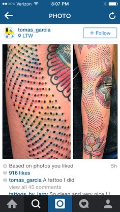 an image of the same tattoo on someone's arm, and it looks like they have