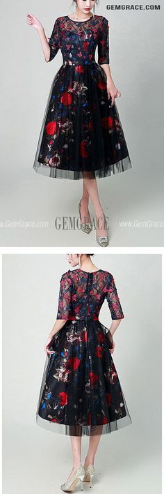 10% off now|Free shipping world-wide. Vintage Floral Prints Midi Party Dress With Short Sleeves at GemGrace. Click to learn our pro custom-made service for wedding dress, formal dress. View #BridalPartyDresses for more ideas. Party Floral Print Tea Length Midi Dress, Party Floral Print Tea-length Midi Dress, Party Tea-length Floral Midi Dress, Short Sleeve Floral Print Midi Dress For Cocktail, Party Midi Dress With Floral Print And Short Sleeves, Short Sleeve Tea Length Evening Dress For Spring, Spring Evening Tea Length Dress With Short Sleeves, Party Dress With Sleeves, Vintage Floral Prints