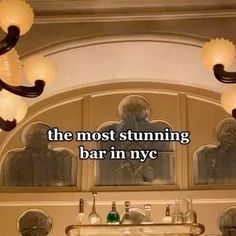 the most stunning bar in new york is at the top of the stairs above the sink