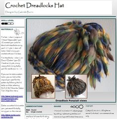 an article about crochet dreadlocks hat