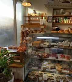 a bakery filled with lots of different types of food