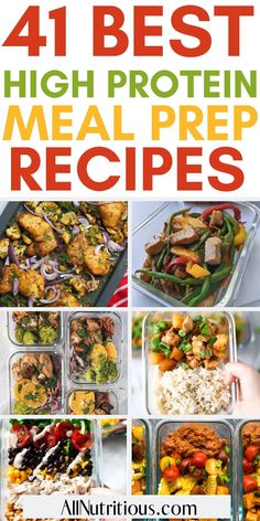 the best high protein meal prep recipes