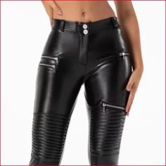 We are offering a form fitting biker shiny leather leggings women’s vegan moto pants. Sizes XS-4XL Edgy Fitted Leather Pants For Biker Events, Zipper Closure Biker Bottoms, Fitted Faux Leather Biker Pants, Fitted Moto Leather Pants For Fall, Fitted Moto Leather Pants, Fitted Moto Leather Pants For Biker Events, Moto Style Fitted Leather Pants For Biker Events, Fitted Biker Leather Pants With Zipper Closure, Fitted Biker Leather Pants For Night Out