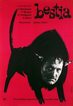 a movie poster for the film bestia with an image of a man's head