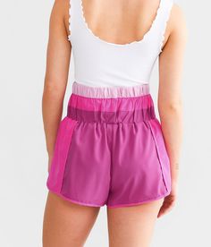 New In Active Stretch Short - Pink Large/Shortie 1-3, Women's Fuchsia High rise 2 shortie short Brief liner Elasticized waistband. Self: 97% Polyester 3% Spandex. Lining: 100% Polyester. Machine wash cold with like colors. Do not bleach. Line dry. Iron low heat. For best results dry clean.. WOMEN'S BOTTOMS SIZE CONVERSION CHART Waist (size) 22 23 24 25 26 27 28 29 30 31 32 33 34 36 38 Juniors - 00 0 1 3 5 7 9 11 13 15 - - - - US - - 00 0 2 4 6 8 10 12 14 16 18 20 22 S/M/L Sizing - XXS XS S S M M Short For Women, Women's Bottoms, Conversion Chart, Stretch Shorts, Waist Size, Women's Shorts, Womens Bottoms, Bleach, High Rise