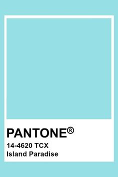 the pantone color is light blue with white trim