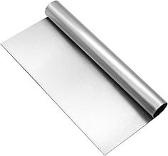 a roll of aluminum foil on a white background