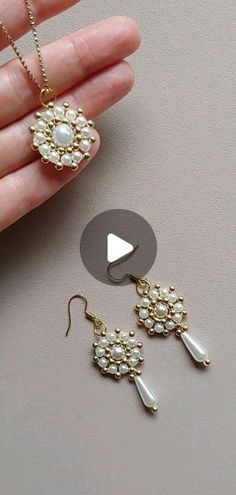 Adri Ella on Instagram: "DIY jewelry set. Beaded earrings and beaded necklace. #diyearrings #diyjewelryideas #diynecklace #Beading,#beading #beadingtutorial" Chandelier Earrings Diy, Seed Bead Crafts, Beadwork Embroidery, Earrings Diy, Earring Ideas, Beading Tutorial, Bead Embroidery Jewelry