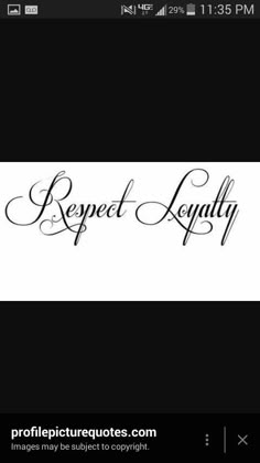 the logo for respect legity is shown in black and white with an elegant script