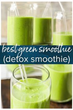 This Creamy Green Smoothie Recipe is all your need to have the most amazing morning any day of the week. This Green Detox Smoothie is delicious! Green Detox Smoothie, Green Smoothie Recipes, Smoothie Recipe, Detox Smoothie, Green Smoothie, Smoothie Recipes, Smoothie