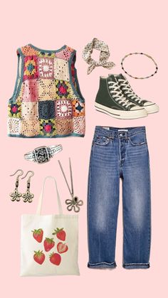 Elle Argent Heartstopper Outfits, Elle Argent Heartstopper, Heartstopper Outfits, Funky Style Outfits, Elle Argent, Cutesy Outfit, Funky Style, Artsy Outfit, Cute Preppy Outfits