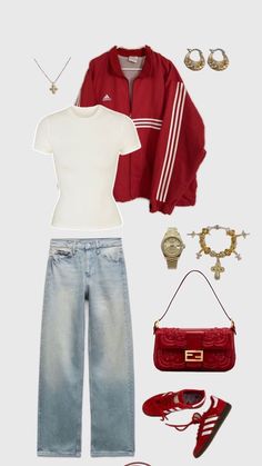 #summer #summeroutfits #summeroutfitideas #outfitinsposummer #outfit #outfitinspo #sambas #sambaoutfitas #adidas #spezials #denimskirt #goingoutoutfit #adidasshoestyled #sambasstyled #spezialsstyled #springoutfits #summeroutfitinspo #backtoschooloutfits #notmypicture Adidas Spezials, Red Race, Red Streetwear, Downtown Outfits, Outfit Inspo Casual, Foto Tips, Sophia Loren, Simple Trendy Outfits, Cute Everyday Outfits